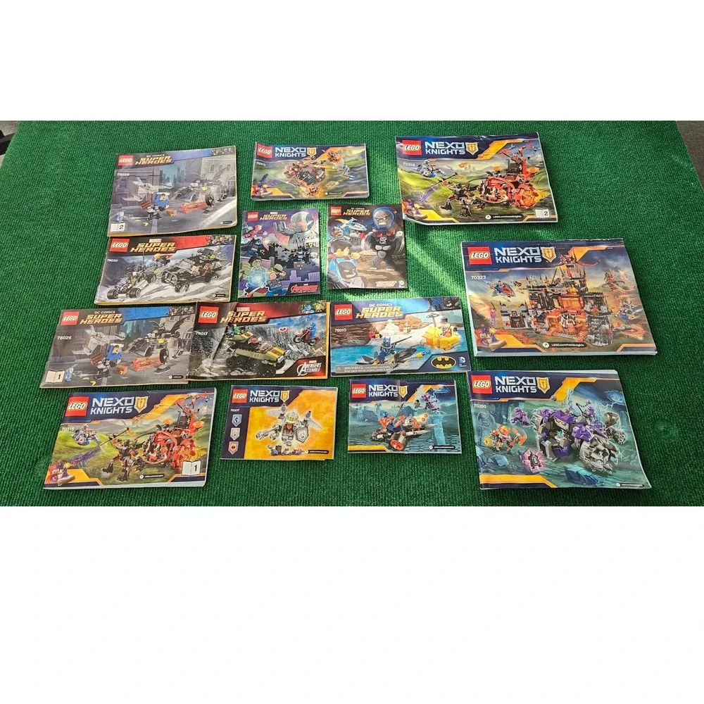 LEGO Instructions Lot - Nexo Knights & DC Comics Super Heroes -‎ No Bricks